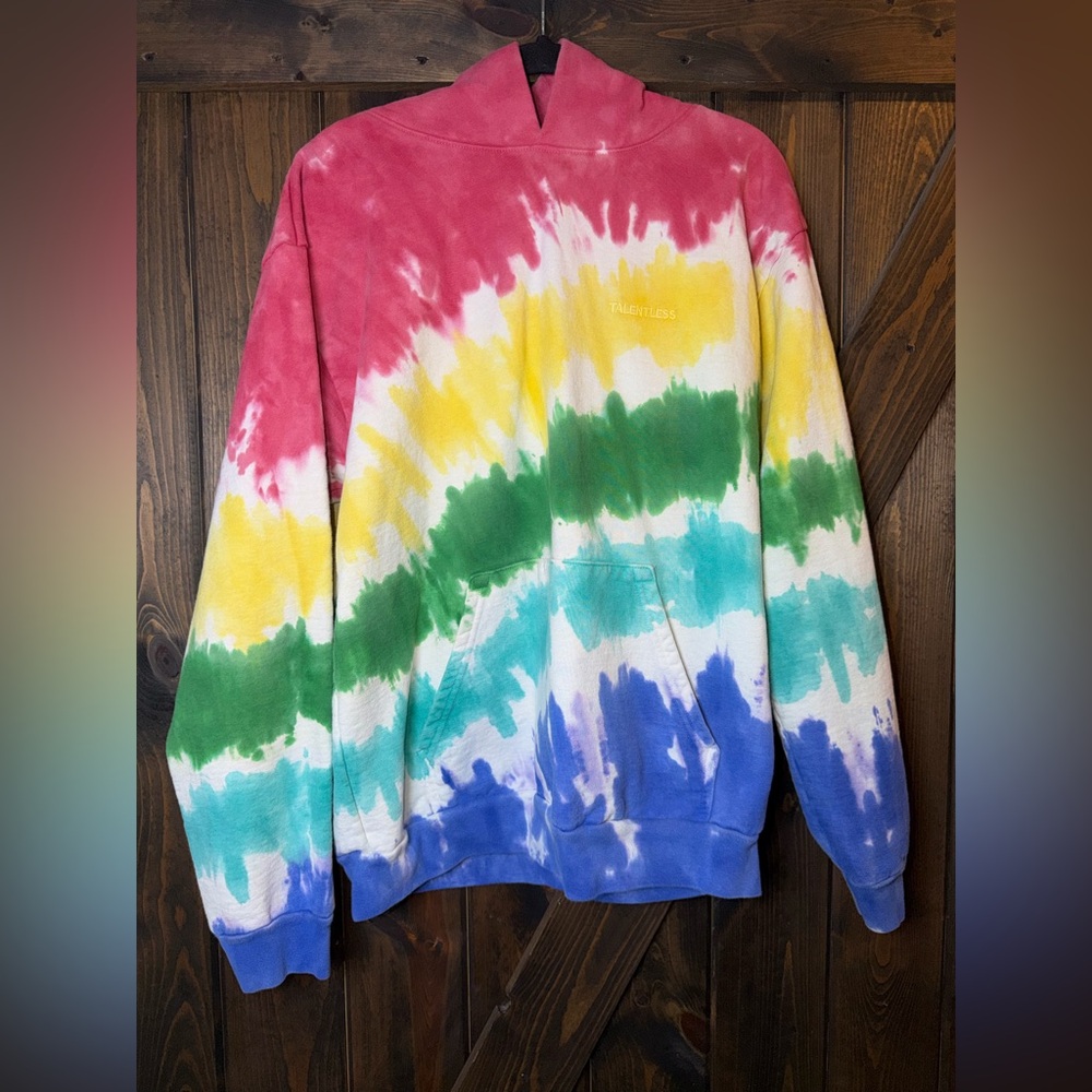 TALENTLESS‎ Rainbow Tie Dye Hoodie